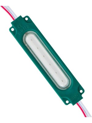 Powermaster 12 Volt 2 Watt Yeşil Modül LED (68X16 Mm)