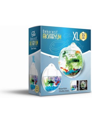Hype Store Dekoratif Duvar Akvaryumu Xlarge 3,5 Litre 29 cm