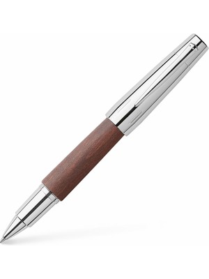 Hype Store Faber-Castell E-Motion Krom/ahşap Roller, Koyu Kahverengi