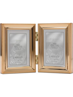 Hype Store Lawrence Frames Klasik Boncuk Resim Çerçevesi, 2,5x3,5 Çift, Altın, 2 Adet