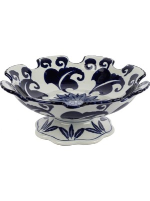 Mikasa Moor Blue Blanc Dek Tabak 31X12CM