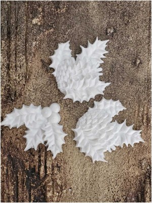 Yılbaşı 3 Parça Kokina Süsü Esnek Aplik NO:HS11 Ahşap, Mobilya Yenileme, Mobilya Süsleme 4X5CM