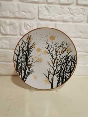 Konyax Pasta Tabağı Set 6 Kişilik Sarı Kar