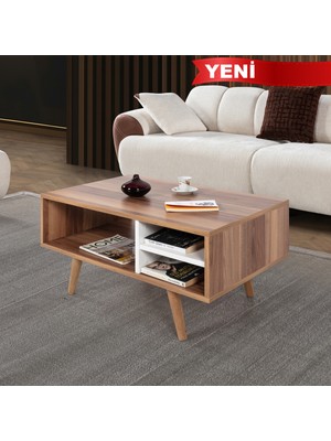 EVMO Home 2036 Venüs Orta Sehpa Söğüt - Beyaz