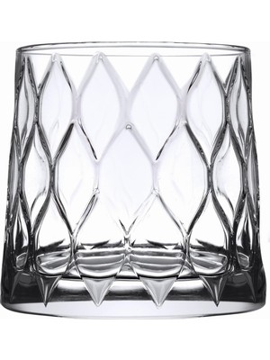 Hype Store Leafy Cam Viski Bardağı, 4 Parça, Şeffaf, 300 cc