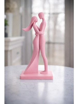 MisterionStudio Sevimli Sevgililer Günü Heykeli – Birlikte Duran Aşk Figürü