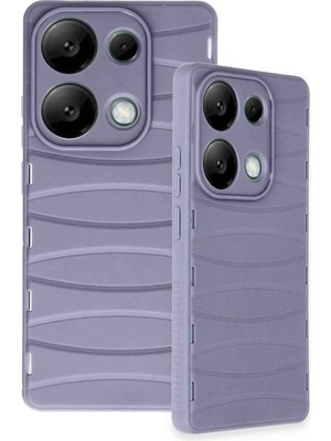 Sh Ticaret Newface Redmi Note 13 4g Kılıf Bibercas Silikon Kapak - Lila