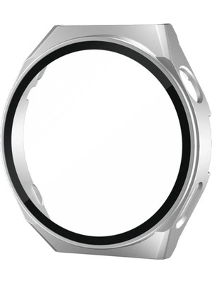 Sh Ticaret Newface Watch Gt3 46MM Dota Camlı Kasa Ekran Koruyucu - Gümüş