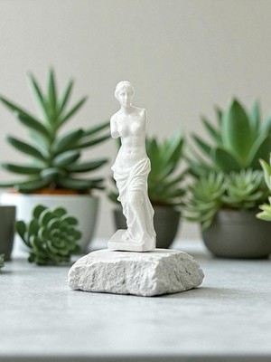 Todekora Dekoratif Antik Yunan Kadın Heykeli-Minimal Dekoratif Biblo
