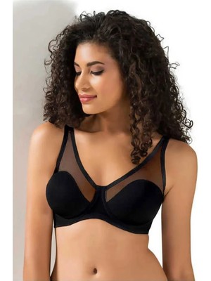 İlkyaz Fashion Ieg™ Le Jardin Tül Kaplı Soft Cup Sütyen 9200