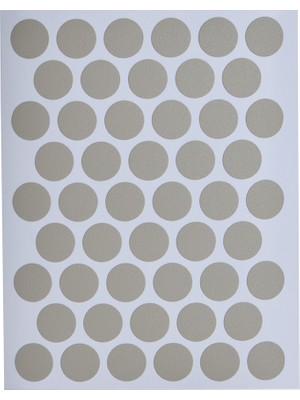 Kitchen Design Lab Gri Mobilya Vida Başlığı Kapatma Tıpası, Mobilya Tapası 1,4 Cm, 50 Adet