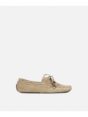 İpekyol Boncuklu süet deri loafer IS1260030018007