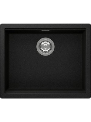 Schock - Lahti N100L Onyx 50 cm Tezgahaltı/tezgahüstü Granit Evye