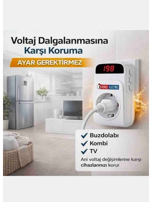 Horoz Dijital Akım Korumalı Priz