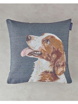 Hepta Collection English Home Breton Pamuk Polyester Dolgulu Kırlent Mavi