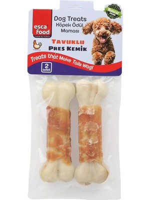 Hepta Collection Esca Food Tavuklu Pres Kemik 12,5 Santimetre 2’li 100 Gram Köpek Ödül Maması