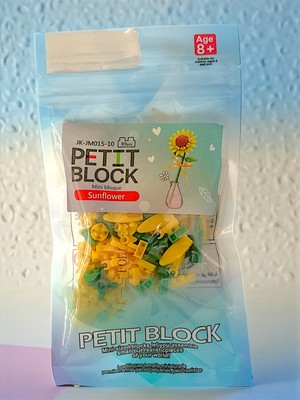  mini blok çiçek seti | ayçiçeği – orkide – şakayık – gerbera |hediyeli ürün