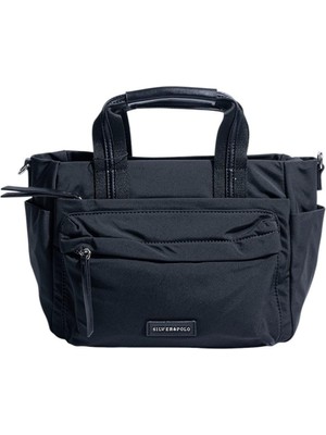 Silver & Polo SP1230 Kadın El Çantası Saten Siyah