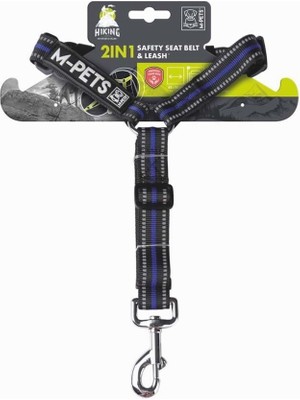 Hype Store M-Pets Hıkıng 2ın1 Göğüs Tasması+Emniyet Kemerli Tasma Mavi
