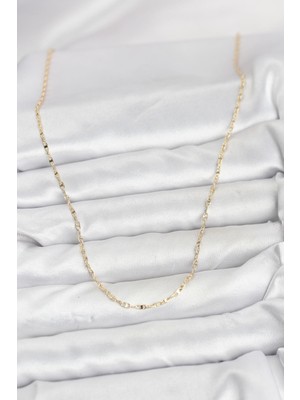 Bsre 14K Gold Renk Gemici Zincir 60 cm Kadın Kolye (Cm)