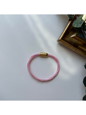 Alice İsstanbul Pembe Burgu Mıknatıslı Bileklik