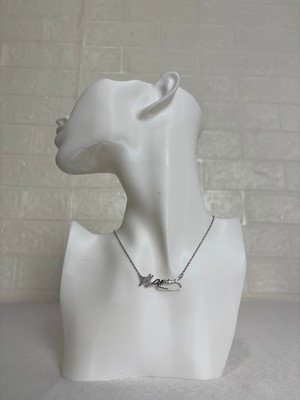 Belirtilmemiş Mustafa Kemal Atatürk Imzalı Gümüş Renk Çelik Kolye