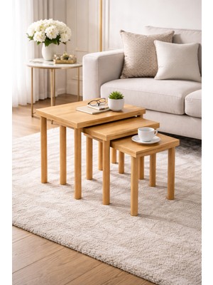 Furax Zigon Sehpa Bohem Meşe Meşe