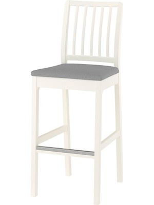 Hobiurun Bar sandalyesi, beyaz-orrsta açık gri, 75 cm