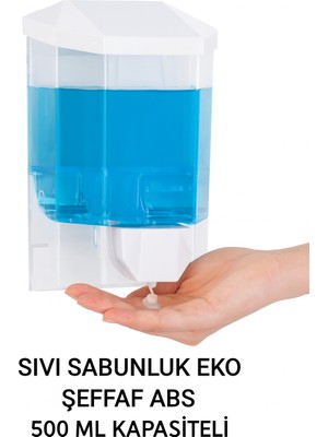 Onno Sıvı Sabunluk Eko Şeffaf Abs 500 ml