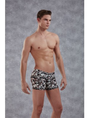 İlkyaz Fashion Ieg™ Doreanse Old City Baskılı Erkek  Boxer 1891