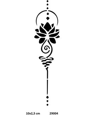Airbrush Tattoo El Kına Deseni Yapışkanlı Stencil Süsleme ve Boyama Kalıbı