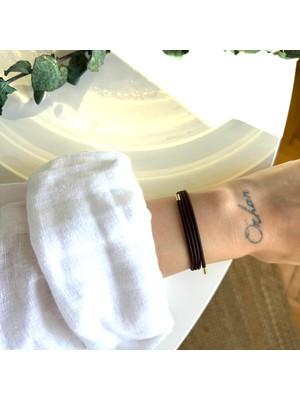 Alice İsstanbul Kahverengi Mıknatıslı Bileklik&halhal