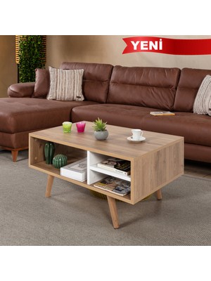 EVMO Home 2035 Venüs Orta Sehpa Sepet - Beyaz