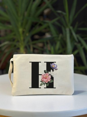 Bez Çanta Dünyası H Harf Baskılı El Çantası