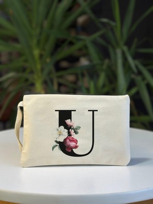 Bez Çanta Dünyası U Harf Baskılı El Çantası