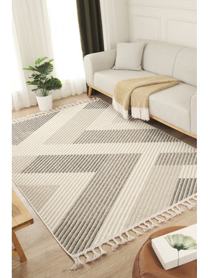 Konfor Halı Beverly 2211 Krem Halı Iskandinav Bukle Hav Toz Vermez Halı Yolluk Salon Koridor Oturma Odası Halısı