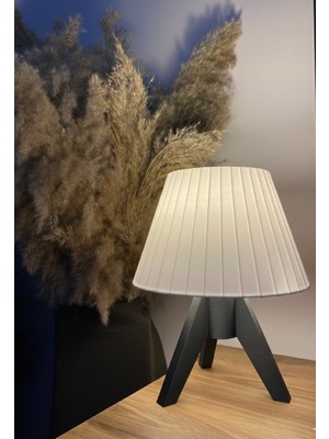 Piccomino-Modern Pileli Dekoratif Abajur- Yeşil