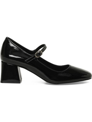 Butigo 24S-400 6fx Siyah Kadın Topuklu Ayakkabı