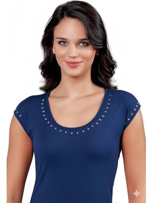 İlkyaz Fashion Ieg™ Şahinler Taş Başkılı Atlet B304