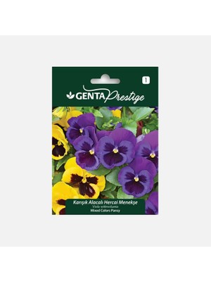 Braventa Collection Karışık Alacalı Hercai Menekşe Çiçek Tohumu