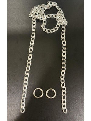 Boncukcu Abla Altın Renk Aksesuarlı El ve Omuz Çanta Askısı Çanta Aksesuarı 100 Cm.