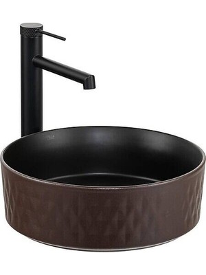 Lena - Tezgah Üstü Porselen Lavabo Outlet - E-W5001KS-