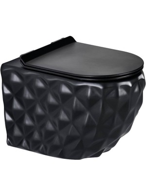 Lena - Asma Klozet Siyah Kapak Dahil Outlet - ET-Y7000S-