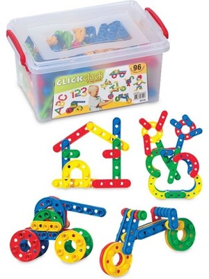 BT Teknik Teknik Click Clack Puzzle Küçük Boy 96 Parça 96584512