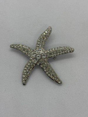 Boncukcu Abla Zirkon Taşlı Deniz Yıldızı Broş Iğneli Broş 5 Cm.