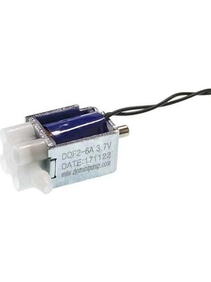 Voltaj DQF2-6A 3.7V Solenoid Valf Iki Yönlü Normalde Açık