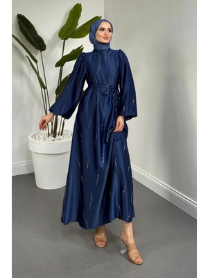 Merven Akyüz Kaitlyn Taşlı Abiye Indigo