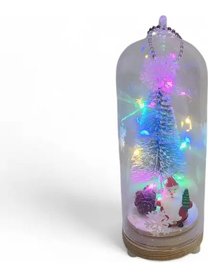 Hedea Yılbaşı Işıklı Noel Baba Fanus
