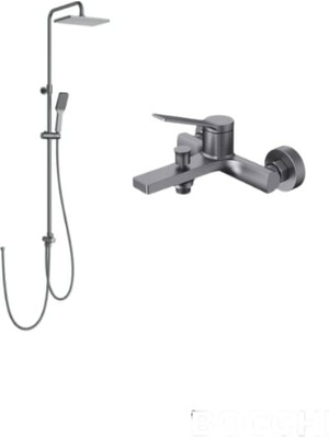 Creavit SH660GR Kolon Duş Sistemi ve RT2500 Ritmo Banyo Bataryası Gun Grey