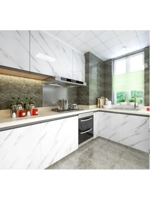 Kaia Life Mermer Desenli Yapışkanlı Tezgah Folyosu 5 Mt.